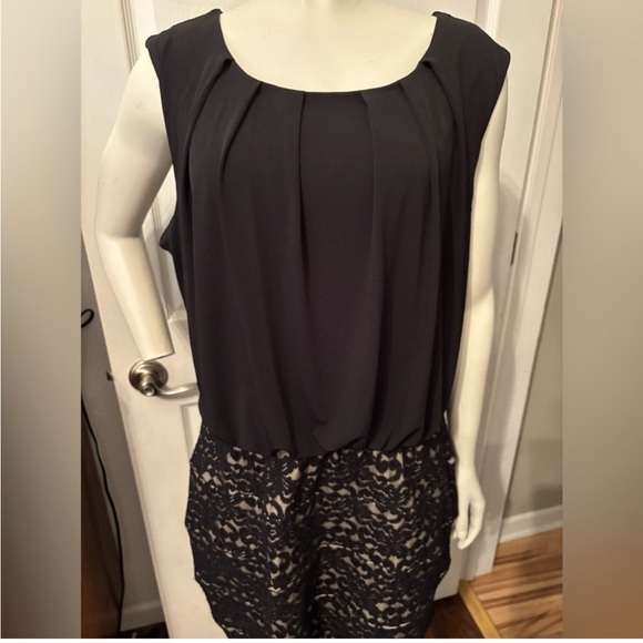 Enfocus Black and Lace Dress 18W - Picture 1 of 10